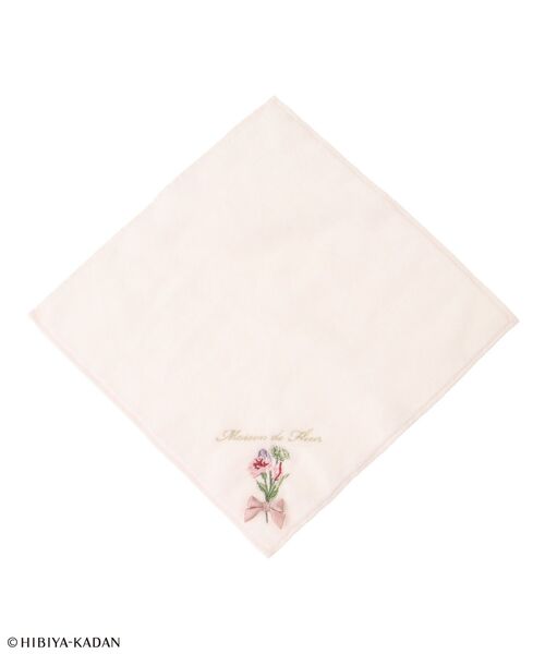 Maison de FLEUR(メゾンドフルール)の「日比谷花壇コラボ タオルハンカチ(ハンカチ/ハンドタオル・レディース・アイボリー/ライトピンク・FREE)」の2枚目の写真