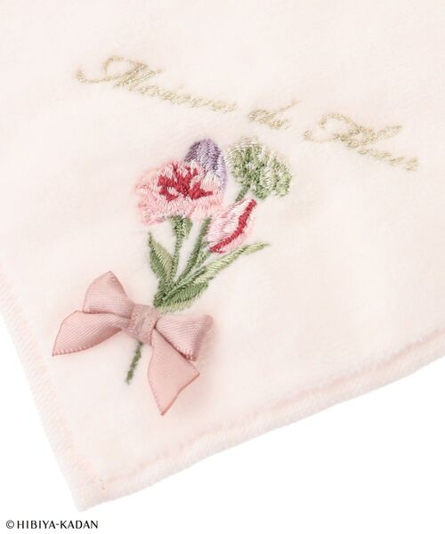 Maison de FLEUR（メゾンドフルール）の「日比谷花壇コラボ タオルハンカチ（ハンカチ/ハンドタオル・レディース・アイボリー/ライトピンク・FREE）」の6枚目の写真