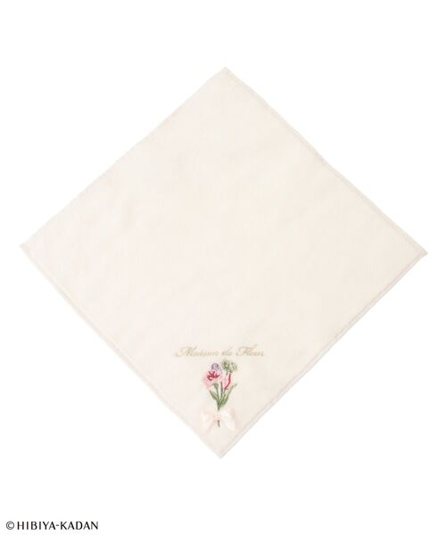 Maison de FLEUR（メゾンドフルール）の「日比谷花壇コラボ タオルハンカチ（ハンカチ/ハンドタオル・レディース・アイボリー/ライトピンク・FREE）」の4枚目の写真