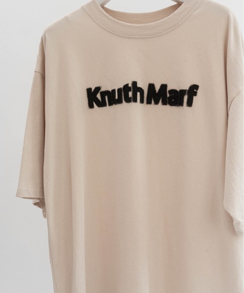 Knuth MarfクロップドTシャツ ベージュ 半袖 ZOZO限定】vintage T shirt(unisex)（Tシャツ/カットソー