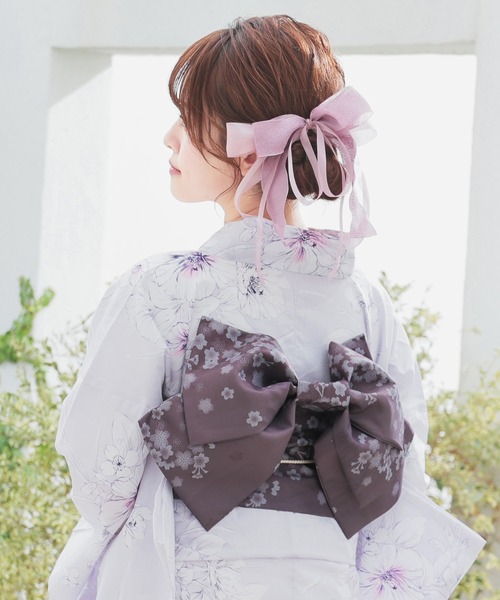 Honeys(ハニーズ)の「ビッグリボンヘアクリップ(和装小物・レディース・アイボリー/ピンク系その他・FREE)」の10枚目の写真
