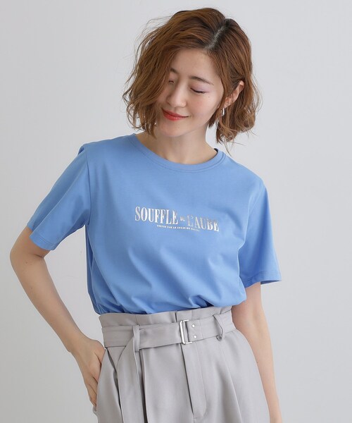 tシャツ 「夏SALE／UVカット／接触冷感／マシンウォッシュ可」ロゴTシャツ レディース 夏SALE／UVカット／接触冷感／マシンウォッシュ可】ロゴTシャツ