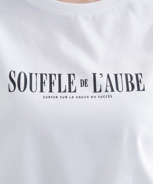grove(グローブ)の「【UVカット・接触冷感】ベーシックロゴTシャツ(Tシャツ/カットソー・レディース・ブルー/ライトイエロー系/ホワイト系5/ライトベージュ/オフホワイト/チャコールグレー・03/02/01/05/04)」の10枚目の写真
