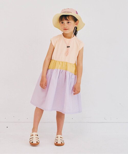 p.premier(ピードットプルミエ)の「ノースリーブドッキングワンピース(ワンピース・キッズ・ピンク/オレンジ/ブラック/カーキ・80/90/100/110/120/130/140)」の20枚目の写真