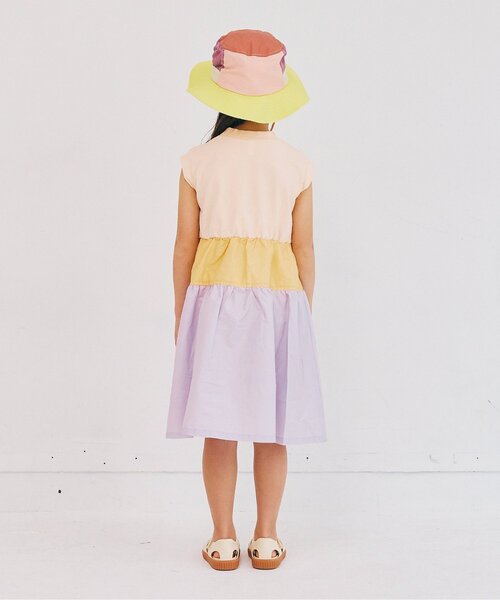 p.premier(ピードットプルミエ)の「ノースリーブドッキングワンピース(ワンピース・キッズ・ピンク/オレンジ/ブラック/カーキ・80/90/100/110/120/130/140)」の21枚目の写真