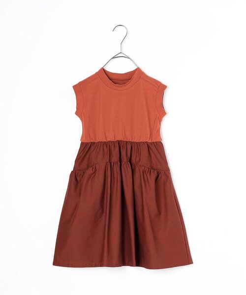 p.premier(ピードットプルミエ)の「ノースリーブドッキングワンピース(ワンピース・キッズ・ピンク/オレンジ/ブラック/カーキ・80/90/100/110/120/130/140)」の16枚目の写真