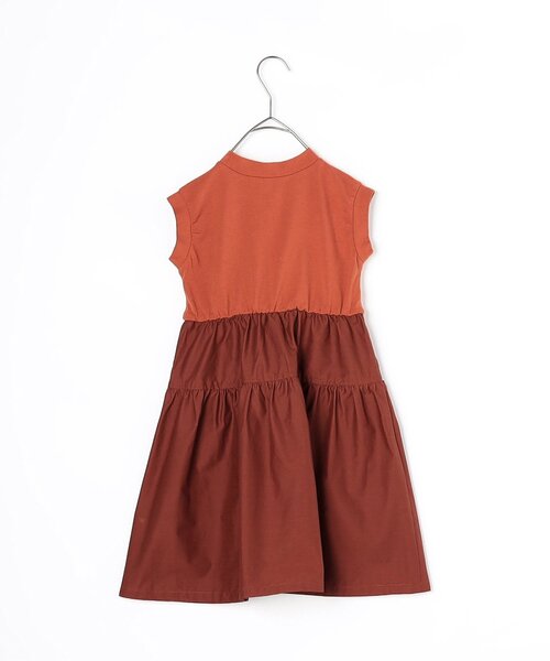 p.premier(ピードットプルミエ)の「ノースリーブドッキングワンピース(ワンピース・キッズ・ピンク/オレンジ/ブラック/カーキ・80/90/100/110/120/130/140)」の17枚目の写真