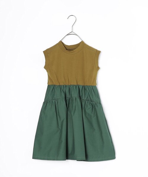 p.premier(ピードットプルミエ)の「ノースリーブドッキングワンピース(ワンピース・キッズ・ピンク/オレンジ/ブラック/カーキ・80/90/100/110/120/130/140)」の5枚目の写真