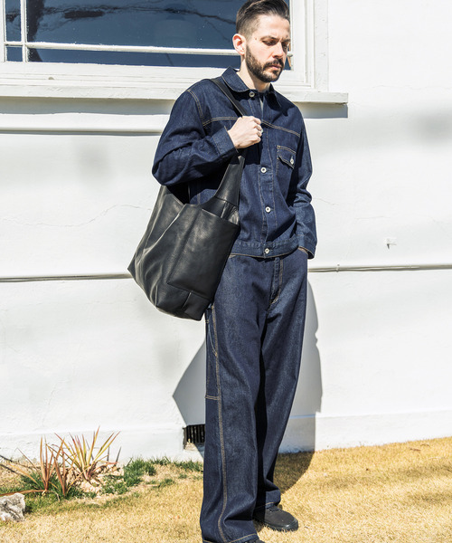 MR.OLIVE E.O.I(ミスターオリーブイーグルオブインデペンデンス)の「MR.OLIVE ミスターオリーブ / E.O.I / WATER PROOF WASHABLE LEATHER IMPERMA-LEATHER ONE SHOULDER BAG ウォータープルーフレザーワンショルダーバッグ インパーマレザー / ME667(ショルダーバッグ・メンズ・ブラック・FREE)」の10枚目の写真
