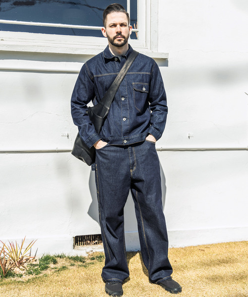 MR.OLIVE E.O.I(ミスターオリーブイーグルオブインデペンデンス)の「MR.OLIVE ミスターオリーブ / E.O.I / WATER PROOF WASHABLE LEATHER IMPERMA-LEATHER ONE SHOULDER BAG ウォータープルーフレザーワンショルダーバッグ インパーマレザー / ME667(ショルダーバッグ・メンズ・ブラック・FREE)」の11枚目の写真
