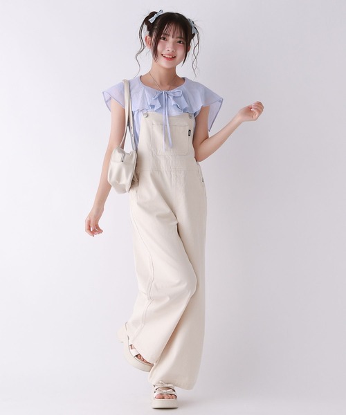 repipi armario(レピピ アルマリオ)の「【girly line】セーラーフリルリボンブラウス(シャツ/ブラウス・キッズ・ホワイト/サックスブルー/ブラック・SMALL/MEDIUM/LARGE)」の10枚目の写真