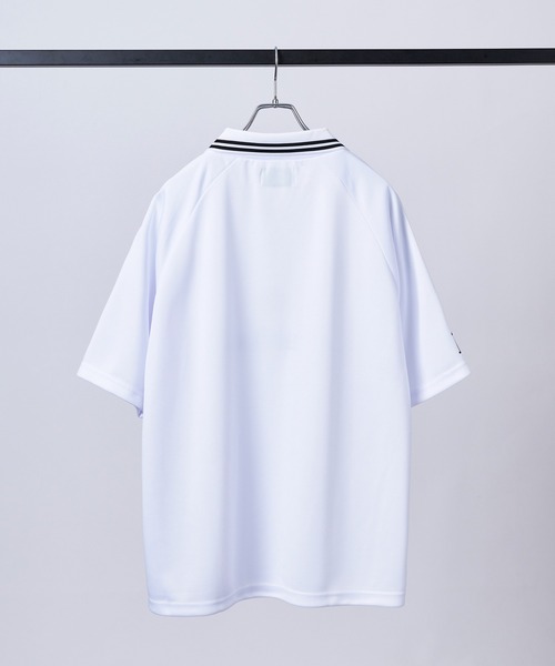 INHABITANT(インハビタント)の「【INHABITANT】ビッグシルエット ユニフォームライク 半袖サッカーTシャツ カットソー ユニセックス(Tシャツ/カットソー・メンズ・ホワイト/ブラック/グレー・M/L)」の10枚目の写真