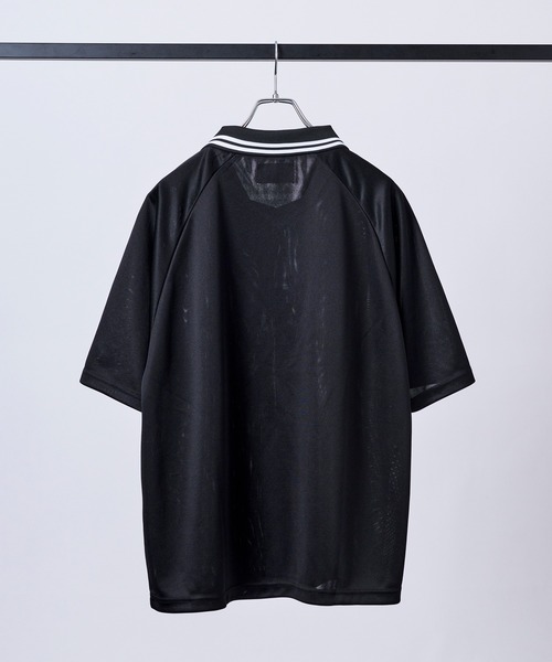 INHABITANT(インハビタント)の「【INHABITANT】ビッグシルエット ユニフォームライク 半袖サッカーTシャツ カットソー ユニセックス(Tシャツ/カットソー・メンズ・ホワイト/ブラック/グレー・M/L)」の19枚目の写真