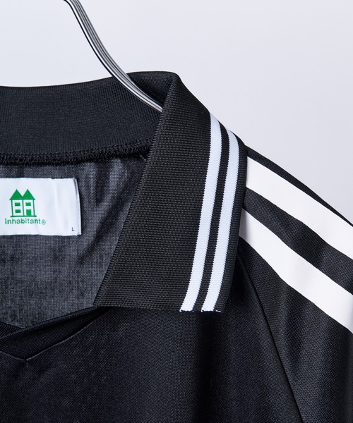 INHABITANT(インハビタント)の「【INHABITANT】ビッグシルエット ユニフォームライク 半袖サッカーTシャツ カットソー ユニセックス(Tシャツ/カットソー・メンズ・ホワイト/ブラック/グレー・M/L)」の20枚目の写真