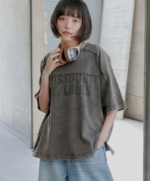 PBLIM（ページボーイリム）の「《UNISEX》キリカエヴィンテージＴシャツ（Tシャツ/カットソー・レディース・ブラック系その他/ブラウン系その他/レッド系その他・MEDIUM/LARGE）」の2枚目の写真