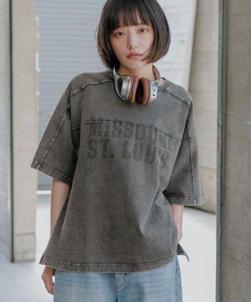 tシャツ シャーリング キリカエ Tシャツ レディース 楽天市場】カーキ KHA:KI ロングスリーブ シャーリング Tシャツ