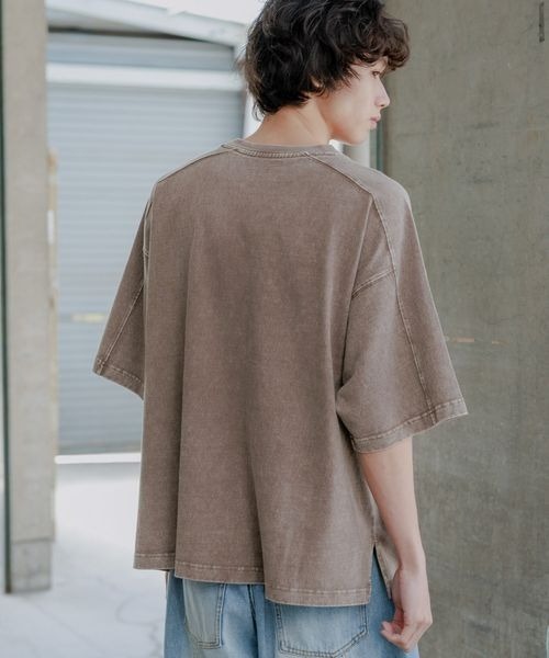 tシャツ シャーリング キリカエ Tシャツ レディース LIAN tシャツ シャーリングギャザーTシャツ レディース