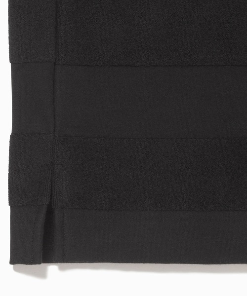 LACOSTE（ラコステ）の「パイル地切り替え同色ボーダーポロシャツ（ポロシャツ・メンズ・ネイビー/カーキ/ブラック/ホワイト・3/4/2/5）」の15枚目の写真