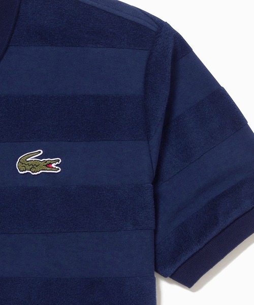 フレンチラコステポロシャツ　ネイビーパイル地 新入荷SALE対象外】LACOSTE フレンチラコステ ポロシャツ サイズ
