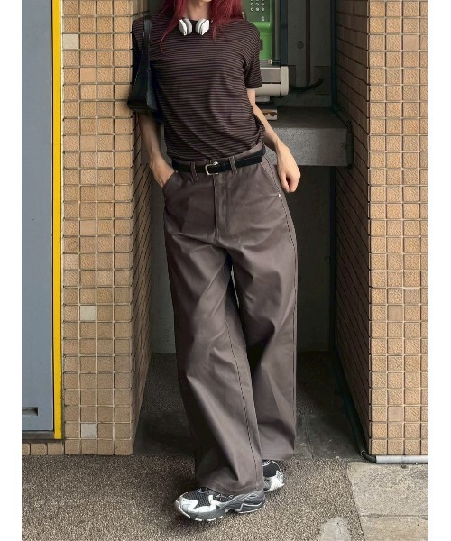 Chikashitsu +】buckle denim square bag / 【チカシツプラス