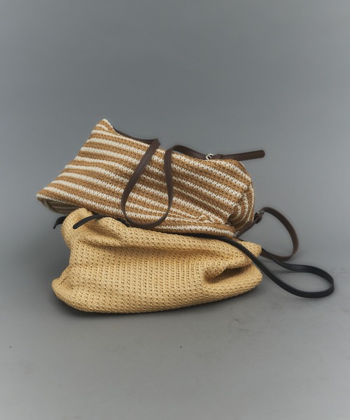 HANNE（アン）の「スクエアサマーショルダーバッグ（ショルダーバッグ・レディース・ブラウン/ベージュ・FREE）」の20枚目の写真