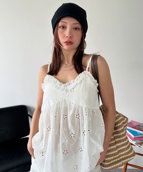 HANNE（アン）の「スクエアサマーショルダーバッグ（ショルダーバッグ・レディース・ブラウン/ベージュ・FREE）」の19枚目の写真