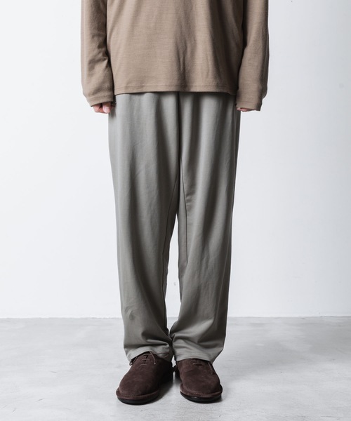 ATTACHMENT（アタッチメント）の「コットンダブルフェイス ラウンジトラウザーズ / COTTON DOUBLE FACE LOUNGE TROUSERS（その他パンツ・メンズ・ダークグレー/キャメル/ライトグレー系/ブラック・2/1/3）」の9枚目の写真