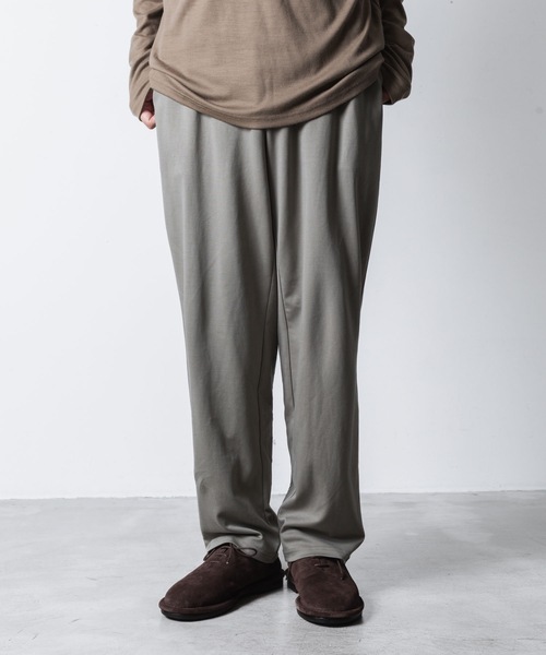 ATTACHMENT（アタッチメント）の「コットンダブルフェイス ラウンジトラウザーズ / COTTON DOUBLE FACE LOUNGE TROUSERS（その他パンツ・メンズ・ダークグレー/キャメル/ライトグレー系/ブラック・2/1/3）」の10枚目の写真