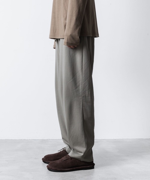 ATTACHMENT（アタッチメント）の「コットンダブルフェイス ラウンジトラウザーズ / COTTON DOUBLE FACE LOUNGE TROUSERS（その他パンツ・メンズ・ダークグレー/キャメル/ライトグレー系/ブラック・2/1/3）」の12枚目の写真