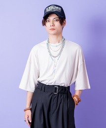 a.p.o.v. ワンウォッシュコットンオーバーサイズTシャツ