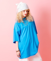 a.p.o.v. ワンウォッシュコットンオーバーサイズTシャツ