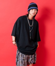 a.p.o.v. ワンウォッシュコットンオーバーサイズTシャツ