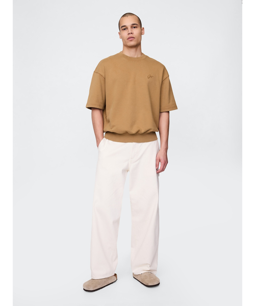 GAP（ギャップ）の「ヘビーウェイト GAPロゴ スウェットシャツ（スウェット・メンズ・ネイビー/ブラウン・M/L/XL/XS/S）」の3枚目の写真