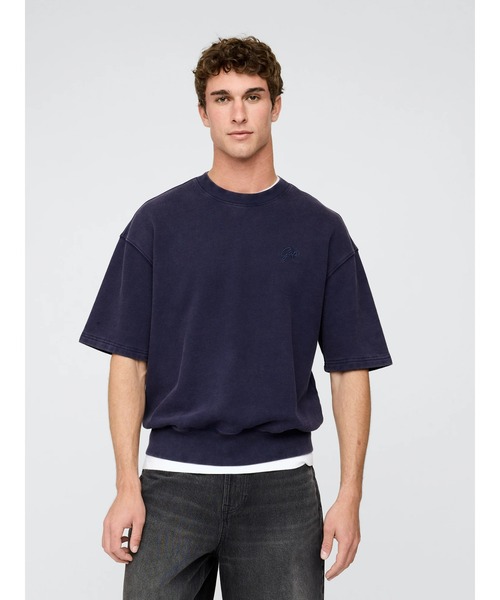 GAP（ギャップ）の「ヘビーウェイト GAPロゴ スウェットシャツ（スウェット・メンズ・ネイビー/ブラウン・M/L/XL/XS/S）」の8枚目の写真