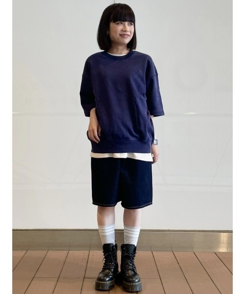 GAP（ギャップ）の「ヘビーウェイト GAPロゴ スウェットシャツ（スウェット・メンズ・ネイビー/ブラウン・M/L/XL/XS/S）」の14枚目の写真