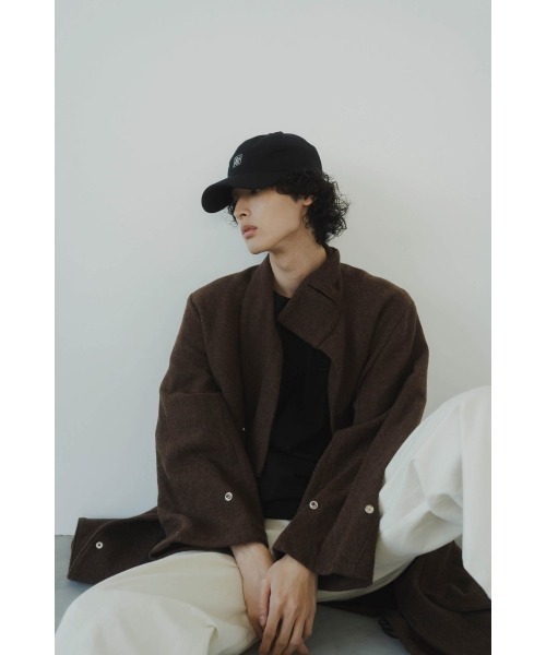 ジャケット・アウター Knuth Marf remake chester long coat 2way accent collar long coat(unisex)/green | KNUTH MARF