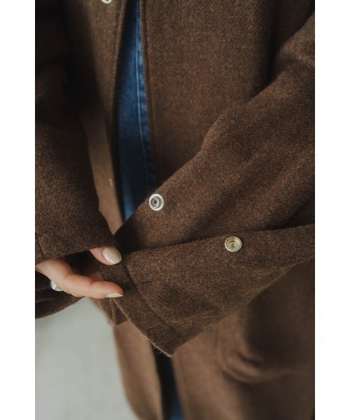 Knuth Marf（クヌースマーフ）の「2way wool long coat(unisex)（その他アウター・レディース・ブラウン・FREE）」の17枚目の写真