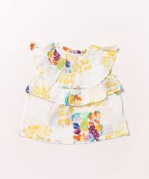 HAKKA KIDS | スクエアフルーツ&フラワープリントチュニック(シャツ/ブラウス)