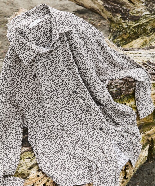 FREAK'S STORE(フリークスストア)の「リネンブレンドシャツ<セットアップ対応>(シャツ/ブラウス・レディース・ナチュラル/ラベンダー/ネイビー/ブラウン/その他15/サックスブルー・フリ-)」の6枚目の写真