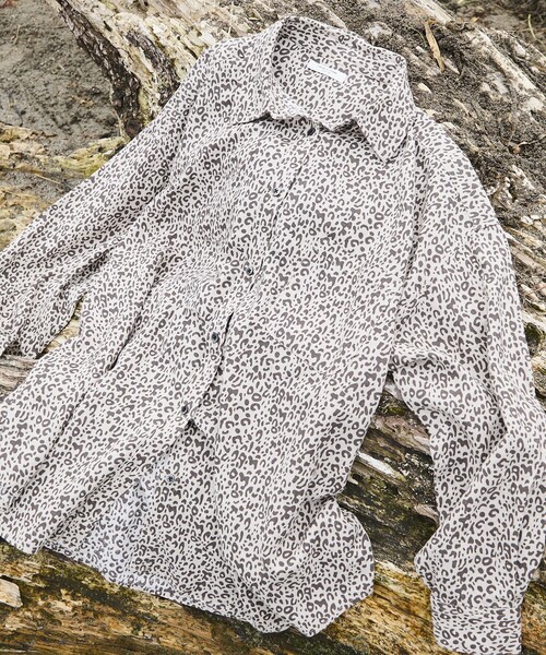 FREAK'S STORE(フリークスストア)の「リネンブレンドシャツ<セットアップ対応>(シャツ/ブラウス・レディース・ナチュラル/ラベンダー/ネイビー/ブラウン/その他15/サックスブルー・フリ-)」の13枚目の写真