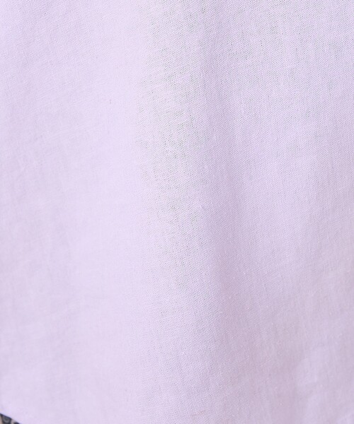 FREAK'S STORE(フリークスストア)の「リネンブレンドシャツ<セットアップ対応>(シャツ/ブラウス・レディース・ナチュラル/ラベンダー/ネイビー/ブラウン/その他15/サックスブルー・フリ-)」の20枚目の写真