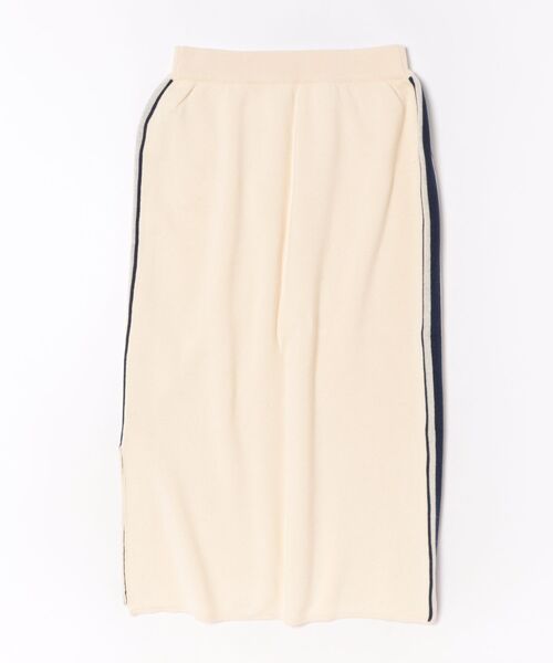 CONVERSE（コンバース）の「CONVERSE/コンバース ニットロングスカート サイドライン ナロースカート セットアップ対応 5487-6462（スカート・レディース・アイボリー/ブラック/ワインレッド・M）」の8枚目の写真