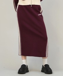 CONVERSE（コンバース）の「CONVERSE/コンバース ニットロングスカート サイドライン ナロースカート セットアップ対応 5487-6462（スカート）」