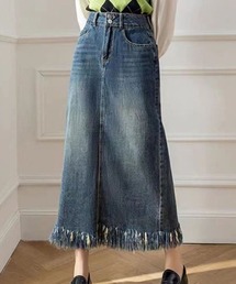 shoppinggo（ショッピングゴー）の「デニムスカート ハイウエスト（デニムスカート）」