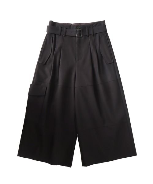 DRESSLAVE(ドレスレイブ)の「cargo gaucho pants(カーゴガウチョパンツ)(その他パンツ・レディース・ブラック/ブラウン・38)」の2枚目の写真