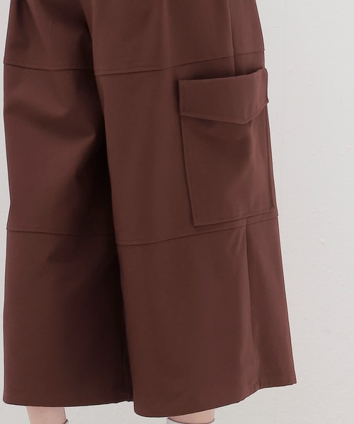 DRESSLAVE(ドレスレイブ)の「cargo gaucho pants(カーゴガウチョパンツ)(その他パンツ・レディース・ブラック/ブラウン・38)」の8枚目の写真
