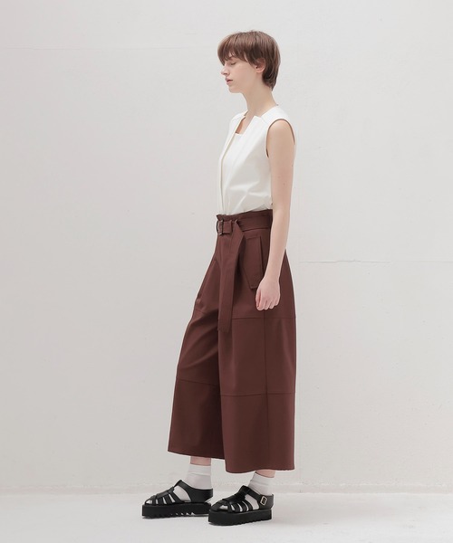 DRESSLAVE(ドレスレイブ)の「cargo gaucho pants(カーゴガウチョパンツ)(その他パンツ・レディース・ブラック/ブラウン・38)」の10枚目の写真