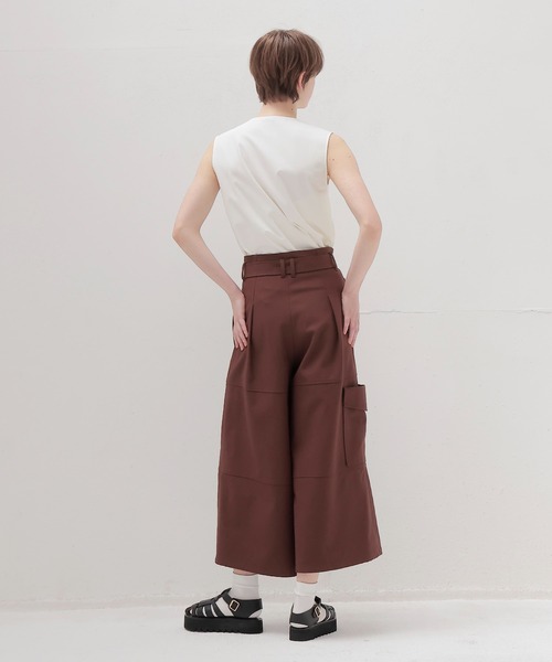 DRESSLAVE(ドレスレイブ)の「cargo gaucho pants(カーゴガウチョパンツ)(その他パンツ・レディース・ブラック/ブラウン・38)」の11枚目の写真