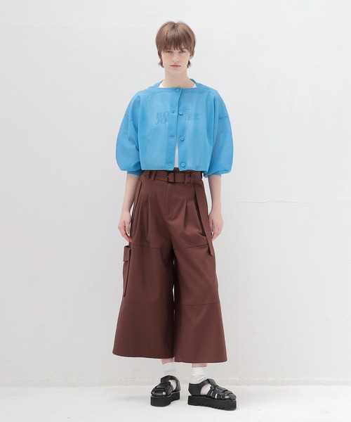 DRESSLAVE(ドレスレイブ)の「cargo gaucho pants(カーゴガウチョパンツ)(その他パンツ・レディース・ブラック/ブラウン・38)」の14枚目の写真