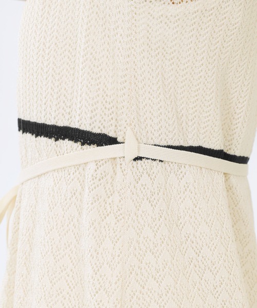 MARY QUANT(マリークワント)の「レトロロゴクロッシェポロ ワンピース(ワンピース・レディース・ブラック/アイボリー・M)」の13枚目の写真